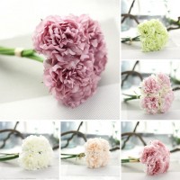 5pcs Artificial Silk Peony Flowers Floral Wedding Bouquet Bridal Hydrangea Bunch   122439059777